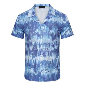Hoge kwaliteit designer heren casual shirt burbereys heren Camisas De Hombre Mode geometrische ruit print korte mouwen revers zakelijk veelzijdig M-3XL006
