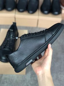 Hoge Kwaliteit Designer Mens Jurk Schoenen Luxe Loafers Rijden Echt leer Italiaans slip op zwarte casual schoen ademend met doos 011