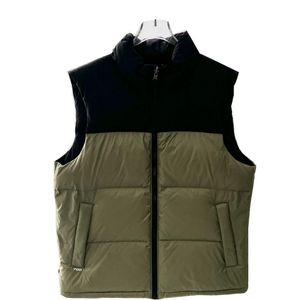 Hoge kwaliteit designer heren dames dons mouwloos herfst winter camouflage gezicht puffer montage vest jas