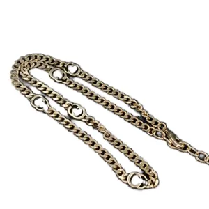 Hoogwaardige designer ketting Populaire vergulde gouden man ketting met hangende letters kettingen voor mannen roestvrij staal lange verstelbare accessoires ZH217 B4