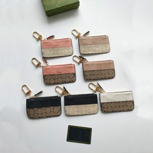 Designer de haute qualité Ophidia portefeuille porte-bagages porte-anneau de carte de carte de carte 3 places cartes femmes hommes sacs à l'autre zipper clés pochette mode canne
