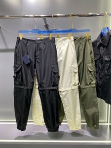 Pantalones de diseñador de alta calidad pantalones de bolsillo de bolsillo de costura pantalones de pantalón de pantalón de pantalón de pantalones de alto nivel para hombres de la marca