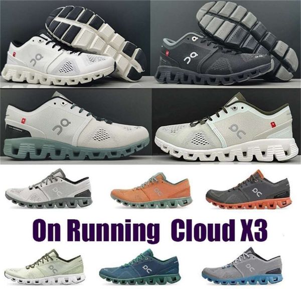 Chaussures de course de haute qualité Cloud X 2023 Chaussures de sport Designer Hommes Femmes Baskets Cloudnova Form Chaussures Alliage Noir Gris Aloe Storm Blue Sports 36-45