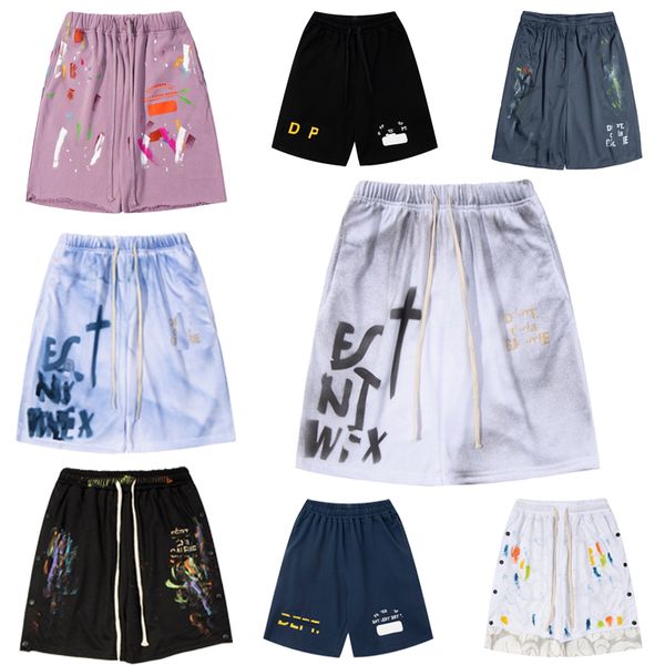 Shorts de créateurs de haute qualité Hommes et femmes Respirant Sports Basketball High Street Rock Mode Blanc Noir Orange Pantalon à cinq points