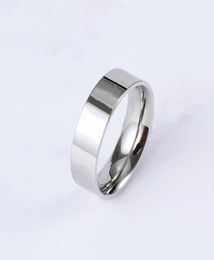 Lettre de bague en acier inoxydable de concepteur de haute qualité Men039 anneaux Engagement Engagement Jewelry Ladies Gift8383005
