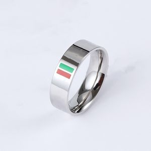 Hoge kwaliteit designer roestvrijstalen ringen mode letter heren- en damesringen verloving beloven luxe sieraden cadeau