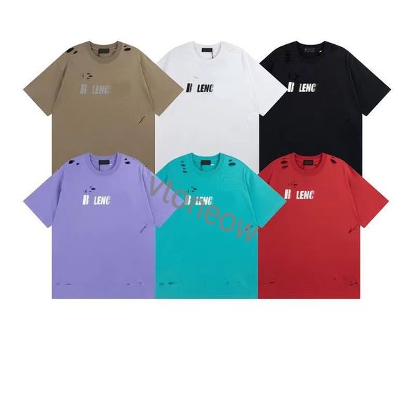Summer Mens T-shirts Designer Casual Man Femmes Tees avec lettres Imprimer manches courtes Top Vendre B Luxe Hommes Hip Hop Mode Vêtements Paris US Taille XS-L