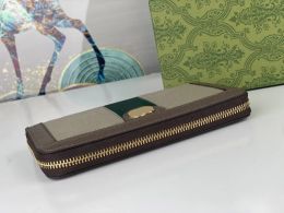 Cartera de diseñador de alta calidad de lujo Ophidia cion monederos para hombre para mujer titulares de tarjetas de crédito moda marmont letras dobles bolsas de embrague largas carteras con cremallera digram