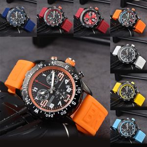 Designer de haute qualité Watches Avenger Endurance Pro 44 mm Brosse en caoutchouc Chronographe Relojes Pin Boucle en acier inoxydable Montres Luxury Date SB048 C4