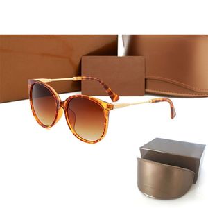 Lunettes de soleil des femmes de haute qualité 1719 Luxury Mens Sun Germes UV Protection Men Médeglass Gradient Metal Hinge Fashion Women Spec 185E