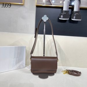 Sac à bandoulière ordinaire de haute qualité pour femmes, sac à main de styliste en cuir de 20cm, sac à main Simple avec boîte