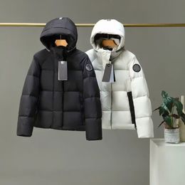 Diseñador de alta calidad para mujer chaquetas de marca con capucha chaqueta de invierno con letras bordadas brazaletes de mujer abrigos de abrigo
