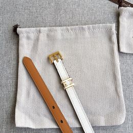 Boucle en émail en émail de la ceinture de mode de haute qualité Boucle mince largeur de 1,5 cm en cuir réel