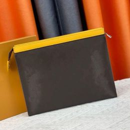 Hoge kwaliteit ontwerpers tas clutch tassen heren en dames luxe handtassen modieuze bruine bloemenprint middelgrote handtas 7 kleuren multifunctionele toiletartikelen