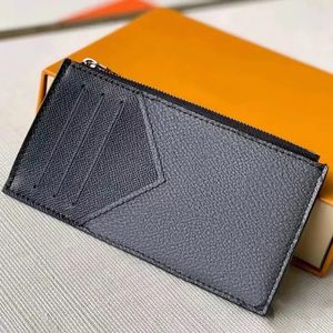 Designers de haute qualité porte-carte portefeues longues en cuir de mode 4 cachets de cartes porte-sacs bruns luxury masque femme portefeuille portefeuille portefeuille clés clés de squelle