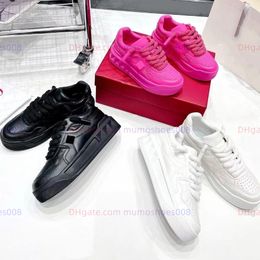 Hoge kwaliteit ontwerpers schoenen dames casual schoenen ONE STUD XL sneakers mode klinknagel platform schoenen kalfsnappaleer outdoor casual trainers maat 35-40