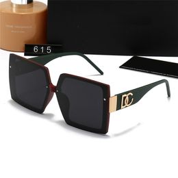 Hochwertige Designer Sonnenbrille Männer Frauen UV400 Quadrat 615 polarisierte Polaroidlinse Sonnenbrille Dame Mode Pilot Fahren outdoo228Z