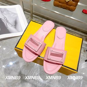 Herkomstkwaliteit ontwerpers dames slippers slijbanen Luxurys Beach Slide 2023 Zomer Flat Slipper Flip Flops Fashion Sandal