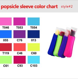 Hoge Kwaliteit DHL32 Kleur Antifreepel Popsicle Bag Storage Tool Vriezer Deksel Herbruikbare Neopreen Geïsoleerde Koele Zomer Cover