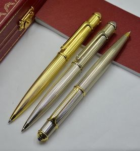 Bolígrafo con textura de rayas de Metal de la serie Diabolo de alta calidad, papelería, suministros de oficina y escuela, bolígrafo suave para escribir Ballpoin7953905