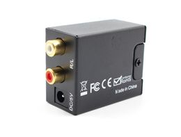 Hoge Kwaliteit Digitale Adaptador Optic Coaxial RCA Toslink Signaal naar Analoge Audio Converter Adapter Kabel DHL Gratis verzending 2020