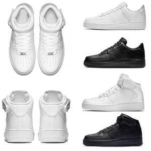 Remise de qualité One 1 Hommes Femmes Chaussures de course Sports Skateboard Ones Chaussures High Low Cut Blanc Noir Baskets extérieures