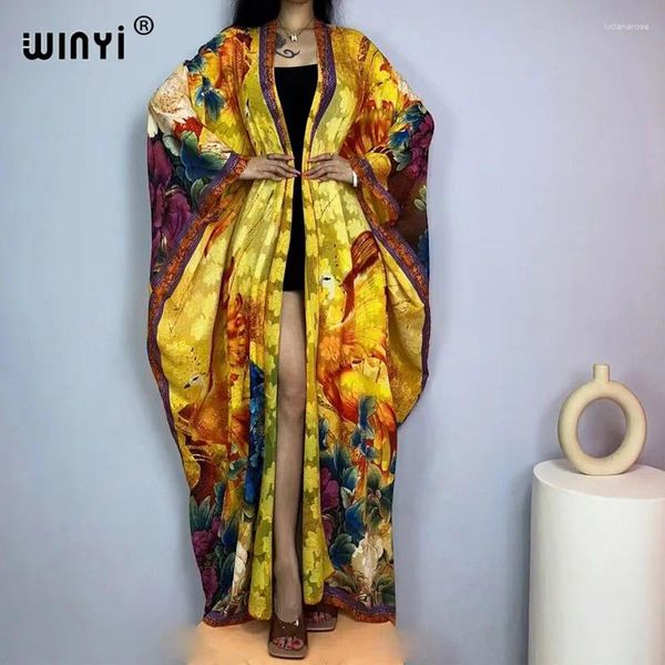 Robe de soie de soie à double face de haute qualité Cover Cover Up Boho Fashion Elegant Holiday Muslim Kaftan