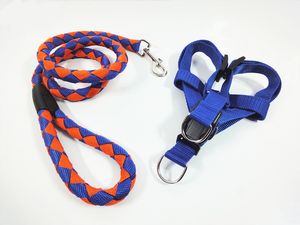 Laisse de chien en nylon durable de haute qualité pour gros chiens harnais laisse tressée corde colliers pour animaux de compagnie corde de traction grands colliers de chien laisse nouveau