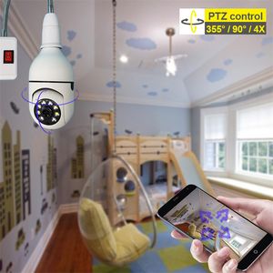 Hoge kwaliteit E27 IP-lampcamera WiFi-babyfoon 1080P Mini Indoor CCTV-beveiliging AI Tracking Audio Video-bewakingscamera Smart Home-bewakingsapparatuur