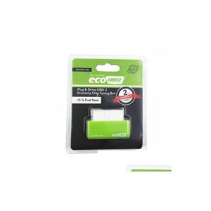 Alta calidad Ecoobd2 Green Economy Chip Tuning Box Obd Car Fuel Saver Eco Obd2 Plug Drive para automóviles de bencina Ahorro de entrega de gotas DHKPV