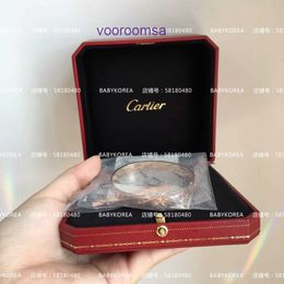 Hoge kwaliteit editie armband lichte luxe autobanden Koreaanse teller live streaming inkoop Klassieke Love18k Rose Gold schroef met originele doos