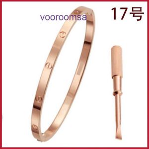 Édition de haute qualité Bracelet Light Luxury Carter 60% achat immédiat Vis étroite Love Or Rose Taille 17 Avec Boîte d'origine Pan panYJ