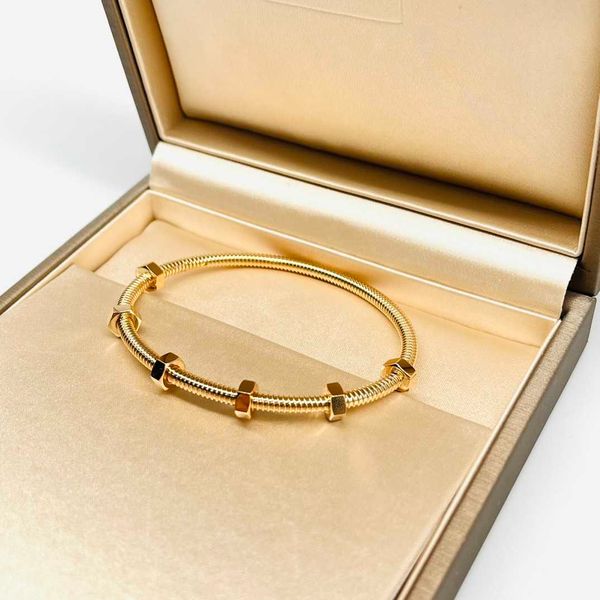 Bracelet de luxe léger, édition de haute qualité, Carter, nouvelle taille de vis en or Rose, prix public avec boîte d'origine Pan panYJ