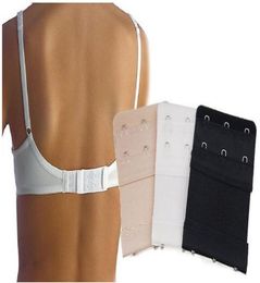 Hoge kwaliteit elastische Women039s Soft Back Bra Band Extender 3 haak of 2 haak Brasserie Extender 100 stuksslot 9516958