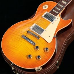 meilleure guitare électrique d'usine Custom Shop 60th Anniversary 1960 Paul Standard V2 VOS Lemon Orange