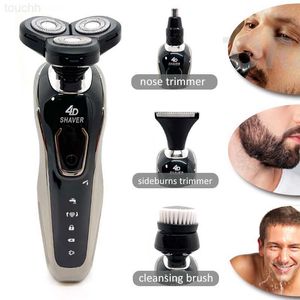 Rasoir électrique de haute qualité étanche à charge rapide rasoir pour hommes rasoir électrique rechargeable tondeuse à barbe Machine à raser L230823