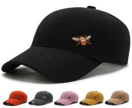 Gorra de béisbol de abeja bordada de alta calidad Algodón unisex Sombrero para el sol al aire libre Gorras de hip hop ajustables Panel de mujer clásico Sombrero deportivo 9357237