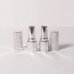 Tubo de lápiz labial vacío de alta calidad con borde plateado Tubos de labios caseros de bricolaje con diámetro 121 mm Envío rápido F2908 Csmci