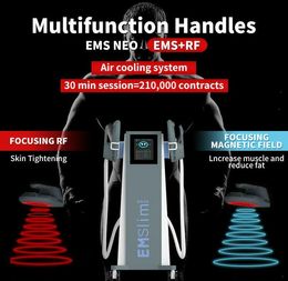 Emslim Nova Slimming 4 handgrepen van hoge kwaliteit met RF Cushion Hi-EMT lichaamsvorm EMS Sculpt Build spieren Elektromagnetische stimulator Gewichtsverlies Beauty Machine