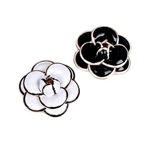 Broches de fleur de camélia en émail de haute qualité pour femmes dame mariage bouquet de mariée broche robes broches bijoux de mode cadeaux de fête234h