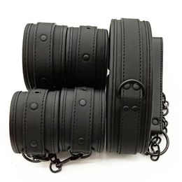 Juguetes sexuales eróticos de alta calidad para parejas Mujer Sexy BDSM Bondage Esposas Cuello Juegos para adultos Juguetes Esclavo Accesorios sexuales 240130