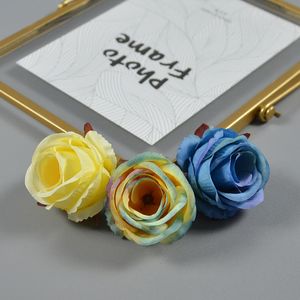 50 pièces de haute qualité européenne Rose fleurs artificielles artisanat véritable têtes de Rose pour la pièce maîtresse de mariage décoration de la maison