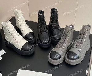 Station européenne de haute qualité 2024 Nouvelle première couche de peau de vache chaussures hautes attachées à tête ronde semelle épaisse chaussures de mode décontractées marée Martin bottes 64