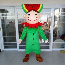 Haute qualité EVA matériel doux melon mascotte Costume fruits dessin animé pastèque vêtements Halloween fête d'anniversaire costumes