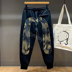 Jeans Eviss de haute qualité Casual Harajuku Y2K Joggers de gymnastique pour hommes JPN Marque de mode M Imprimé Short à jambes larges Été Hommes Vêtements Big M Pantalon noir Pantalon hip hop s-3xl