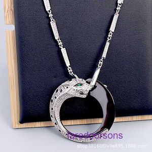 Hoge kwaliteit prachtige Carter-sieraden Designer ketting Nieuwe kleurverloop dubbele luipaardhanger gepersonaliseerde heren en dames met originele doos