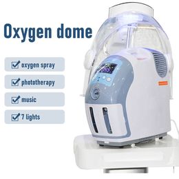 Machine à oxygène pour le visage, haute qualité, soins de la peau, masque LED, dispositif de thérapie, pulvérisateur d'oxygène, hydratant, rajeunissement de la peau, spa de beauté