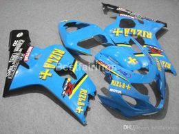 Hoge Kwaliteit Fairing Kit voor Suzuki GSXR600 GSXR750 2004 2005 BLAUW GSXR 600 750 K4 K5 FACKINGS TR45