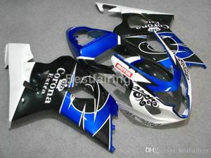 Hoge Kwaliteit Fairing Kit voor Suzuki GSXR600 GSXR750 2004 2005 Wit Blauw Black GSXR 600 750 K4 K5 VALEN WE21