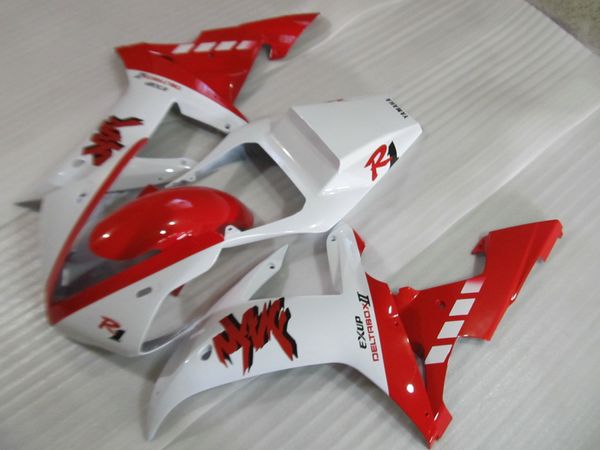 Kit de carenado de alta calidad para Yamaha YZF R1 2002 2003 juego de carenados rojo blanco YZF R1 02 03 OT20